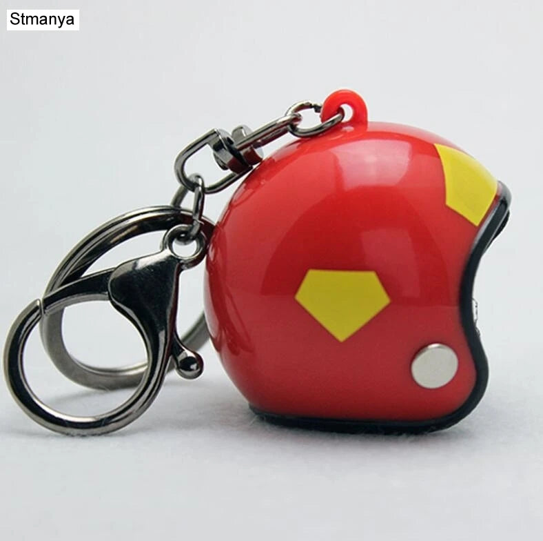 ⭐ Mini Helmet Keychain – Colorful Biker Style Charm 🏍️