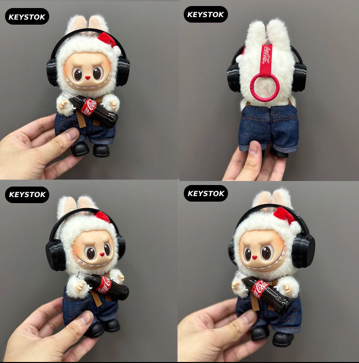 🎧 AMU Piggy x Coca-Cola Plush Keychain Doll