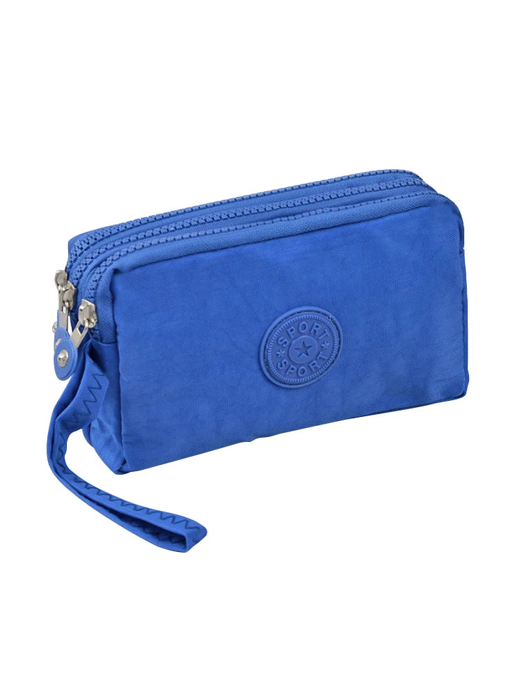 🎨 ColorPop™ Multi-Zip Wallet with Wrist Strap – Versatile & Vibrant!