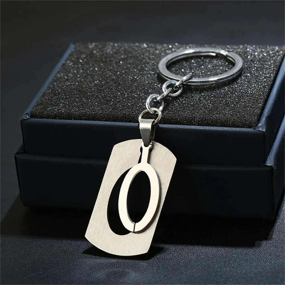 🔠✨ A–Z Letter Keychain – Personalized Steel Charm! 🔑💖