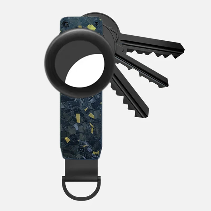 Compact Carbon Fiber Key Holder & Smart Organizer