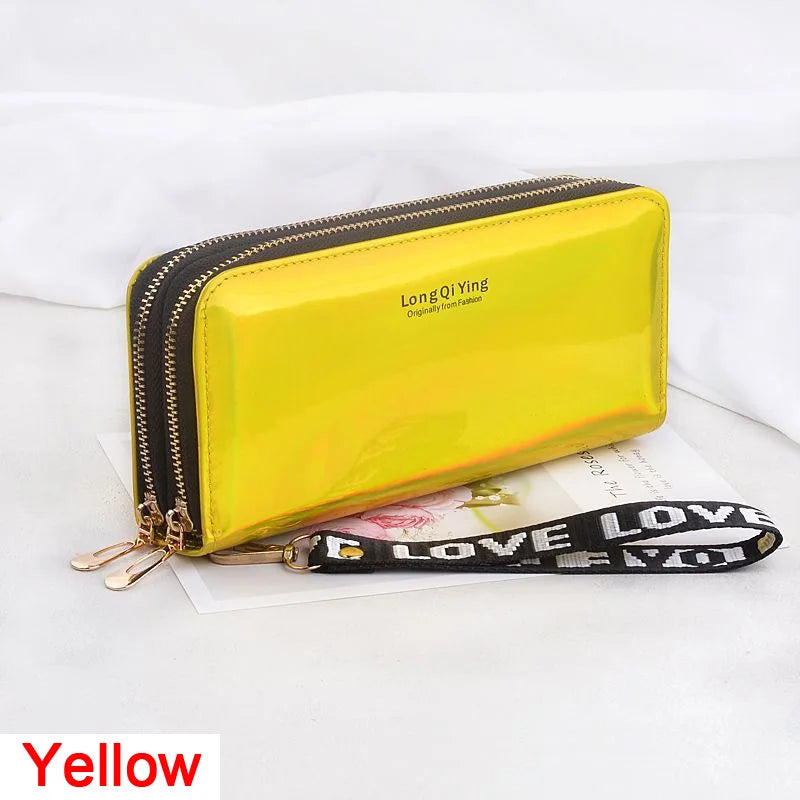 🌸 Elegant Long Zipper Clutch Wallet for Women