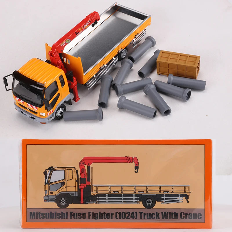 🚛 Die-Cast Crane Truck Model – Heavy-Duty Realism for Collectors & Enthusiasts 🏗️