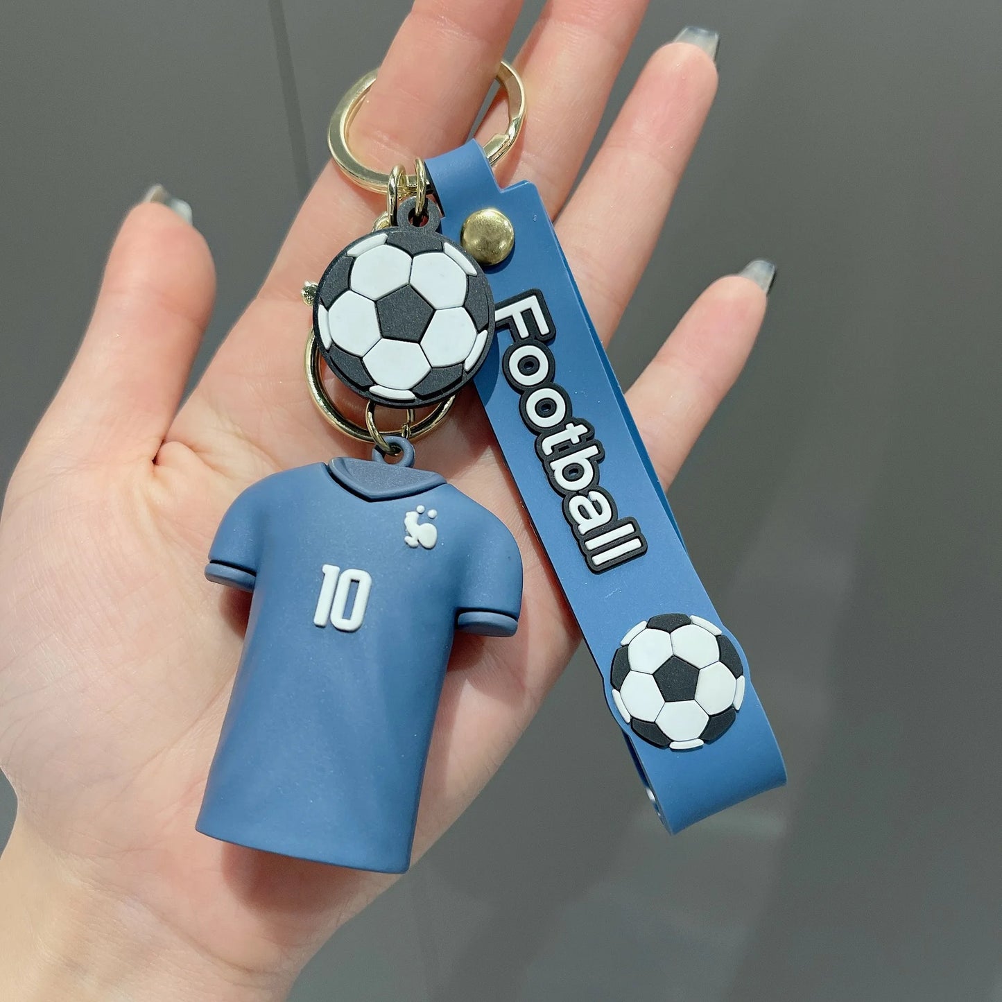 🏆⚽ Football Jersey Keychain – For True Fans Only! 🔑