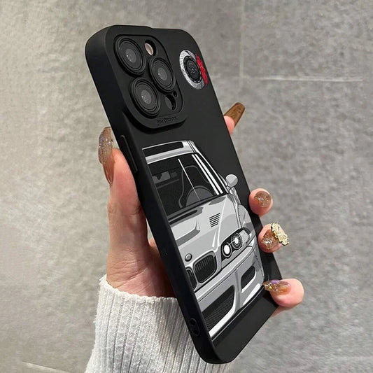 🚗 Stylish Car Pattern Phone Case – Soft & Shockproof Back Cover