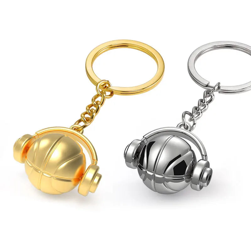 🏀 Basketball Keychain with Headphones – For True Game Lovers! 🎧