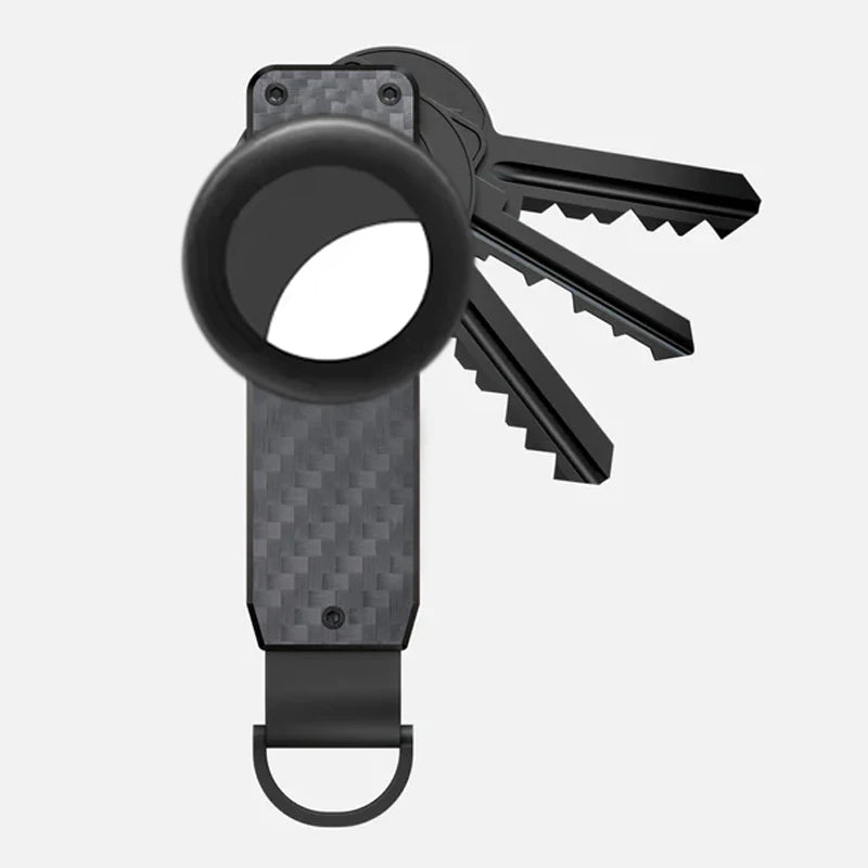 Compact Carbon Fiber Key Holder & Smart Organizer
