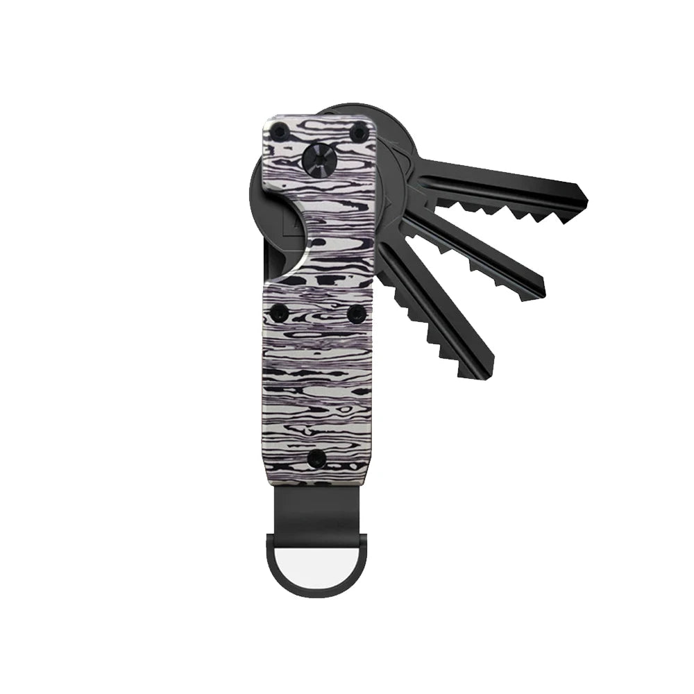 Compact Carbon Fiber Key Holder & Smart Organizer