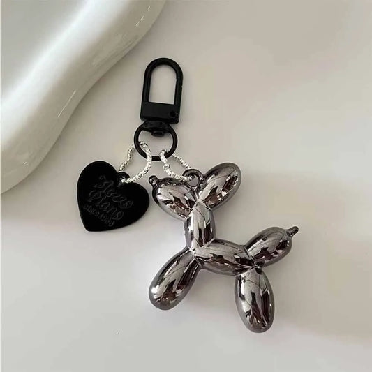 Cute Cartoon Balloon Dog Couple Keychains 🐶🎈 | Fun & Adorable Gift!
