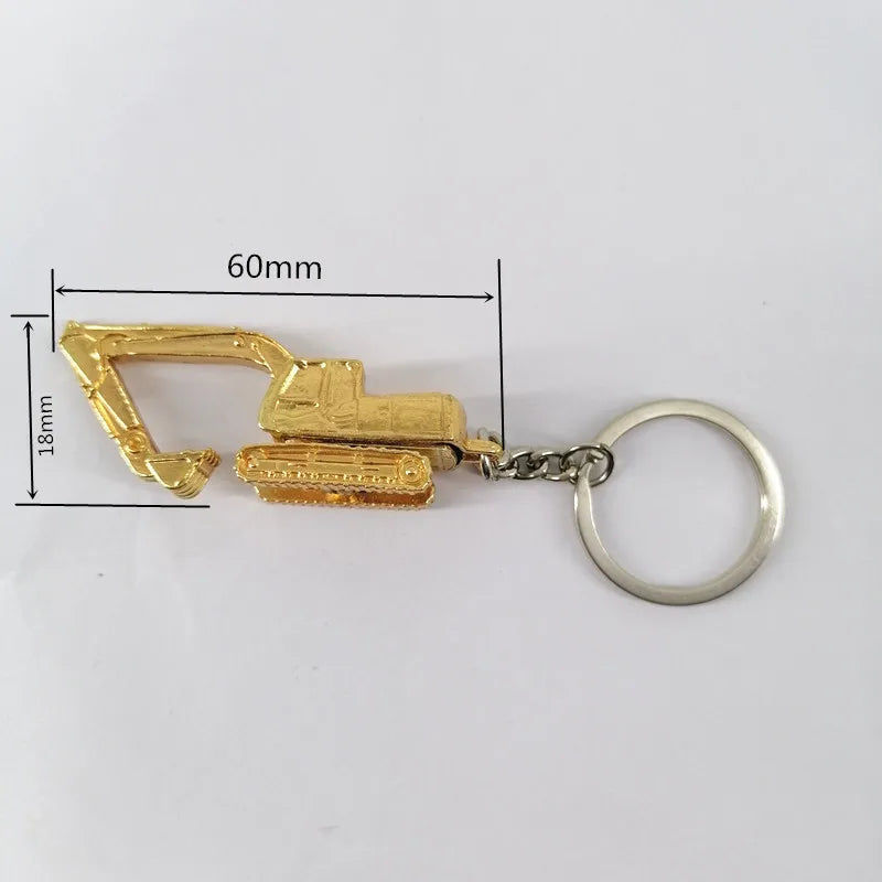 🚧 Mini Excavator Keychain – Perfect Gift for Construction Lovers