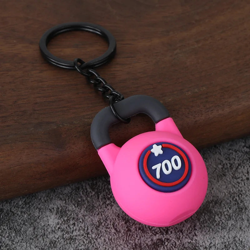 Gym Keychain Collection – Kettlebell, Dumbbell & Weight Plate Keychains
