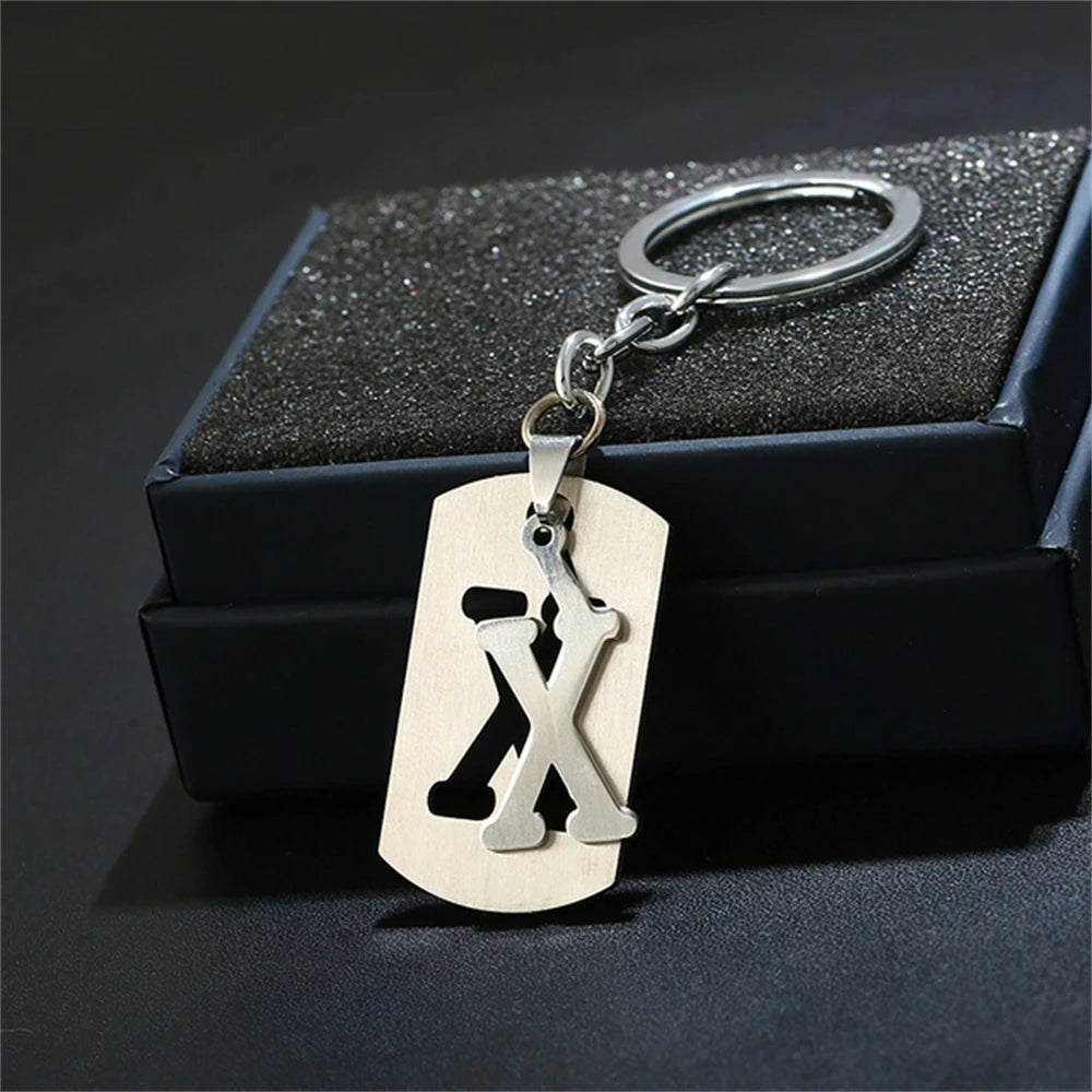 🔠✨ A–Z Letter Keychain – Personalized Steel Charm! 🔑💖