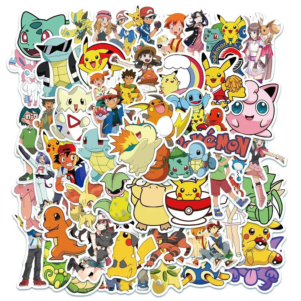 🎉✨ Mega Anime & Gaming Sticker Bundle – 50pcs ✨🎉