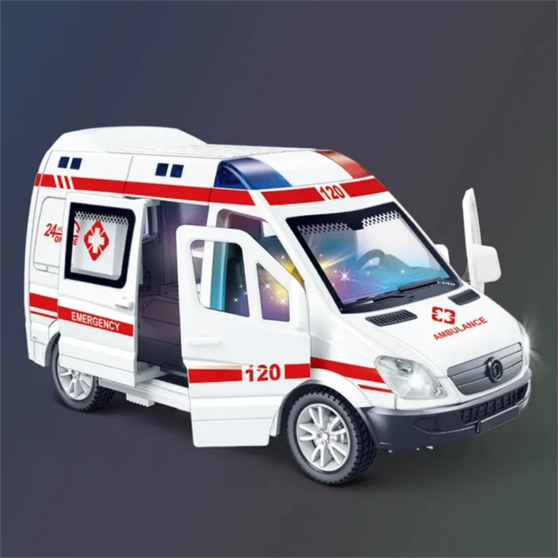 1:32 Alloy Emergency & Luxury Vehicle Model – Lights, Sounds & Pull Back Action