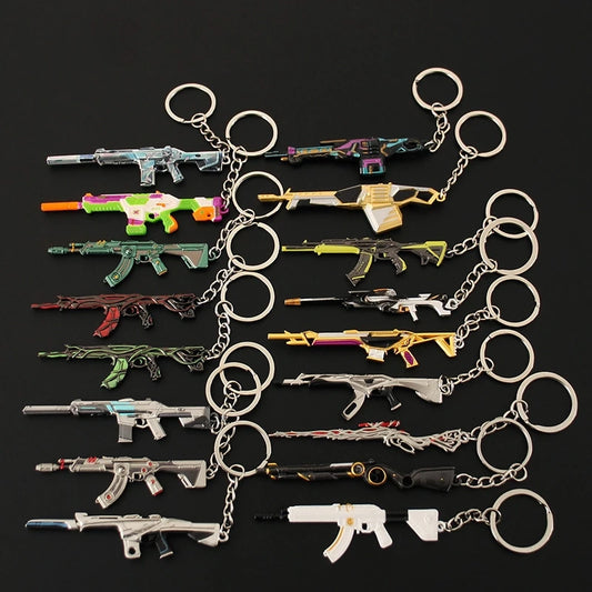 🔫 Valorant Gun & Knife Keychain – Mini Alloy Weapon Model for Gamers 🎮