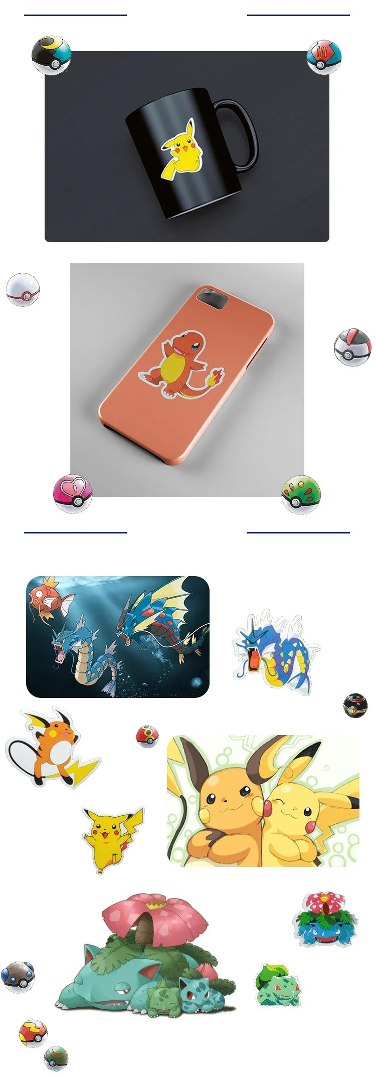 🎉✨ Mega Anime & Gaming Sticker Bundle – 50pcs ✨🎉