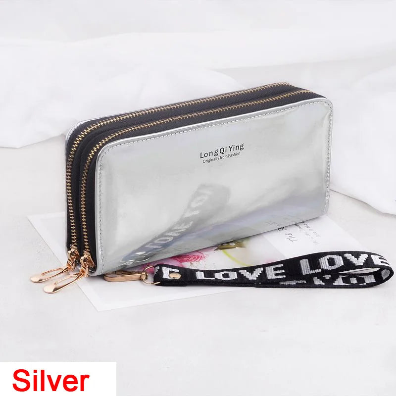 🌸 Elegant Long Zipper Clutch Wallet for Women