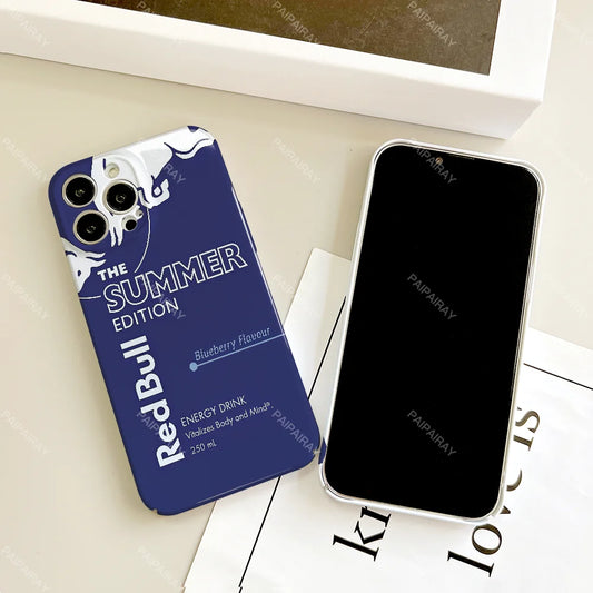 📱 Red Bull Summer Edition iPhone Case – Banana & Blueberry Vibes 🍌🫐