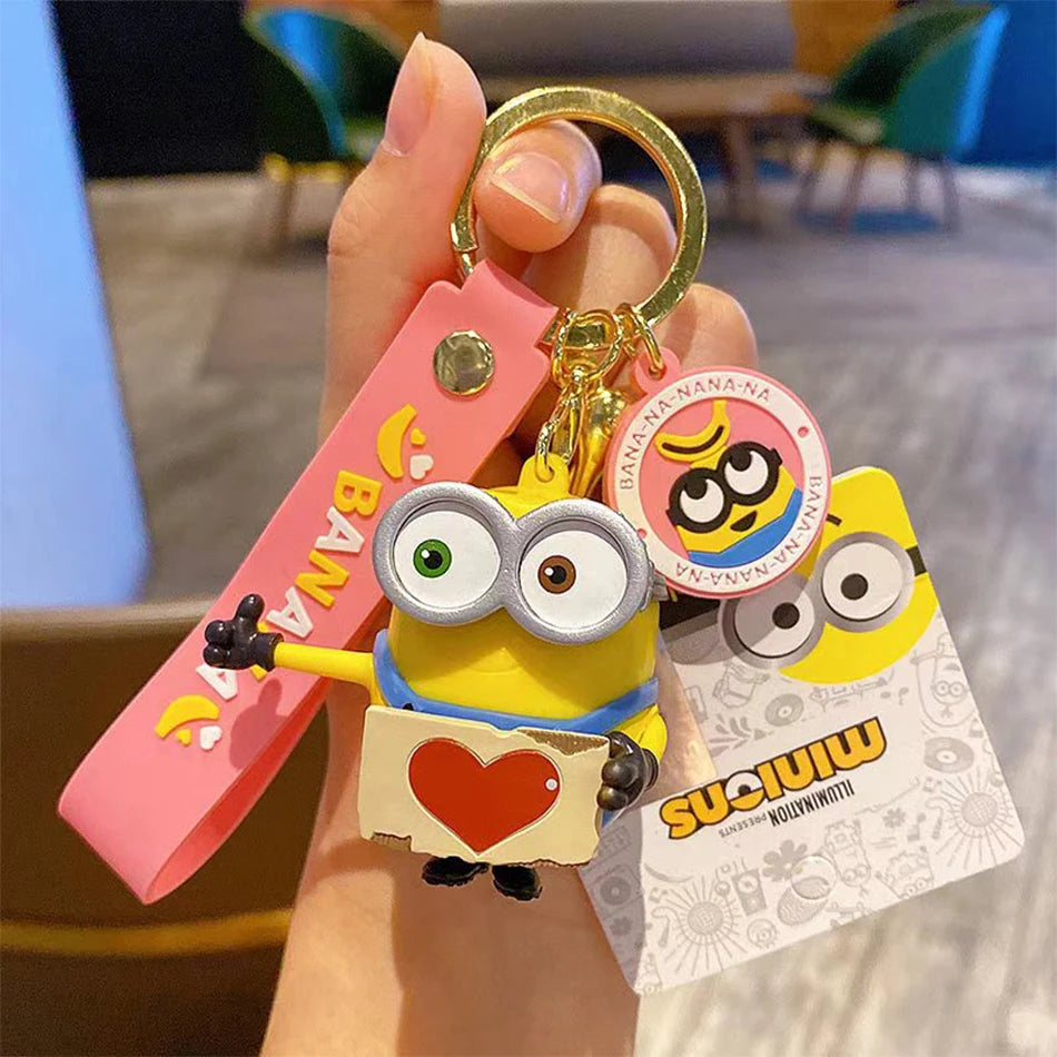 🟡 Minion Banana Keychain – Cute & Fun Gift for Fans! 🍌🔑