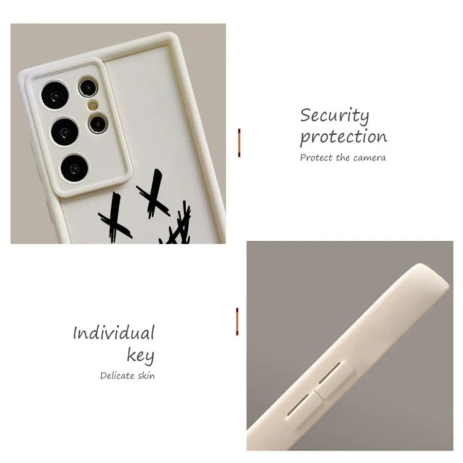 Smiling Devil Print Case – Soft Shockproof Cover for Samsung Galaxy