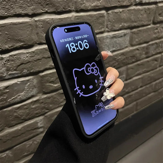 Cute Cartoon Cat Case – Soft Shockproof Cover for iPhone