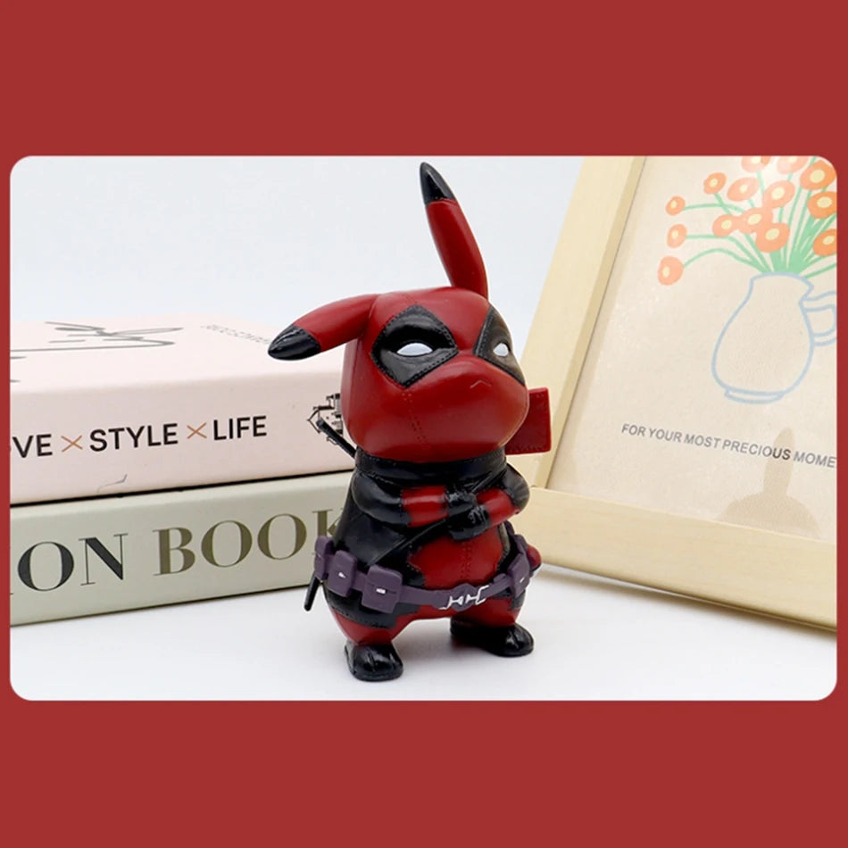 ⚡ 12cm Pikachu Cosplaying Deadpool – Fun Desktop Figure