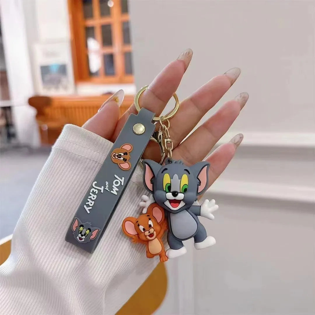 🐱🧀 Tom & Jerry Keychain Duo 🎬✨