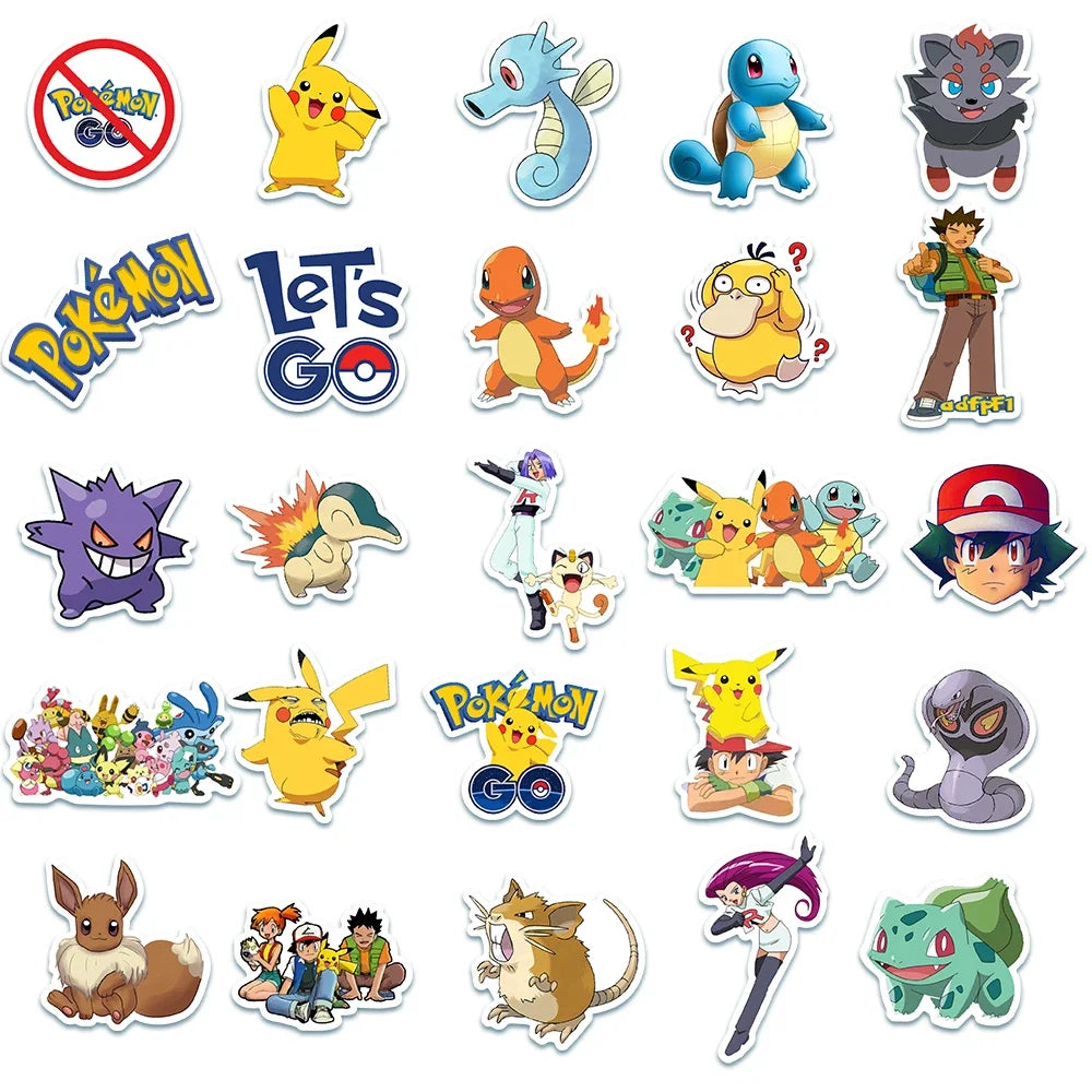 🎉✨ Mega Anime & Gaming Sticker Bundle – 50pcs ✨🎉