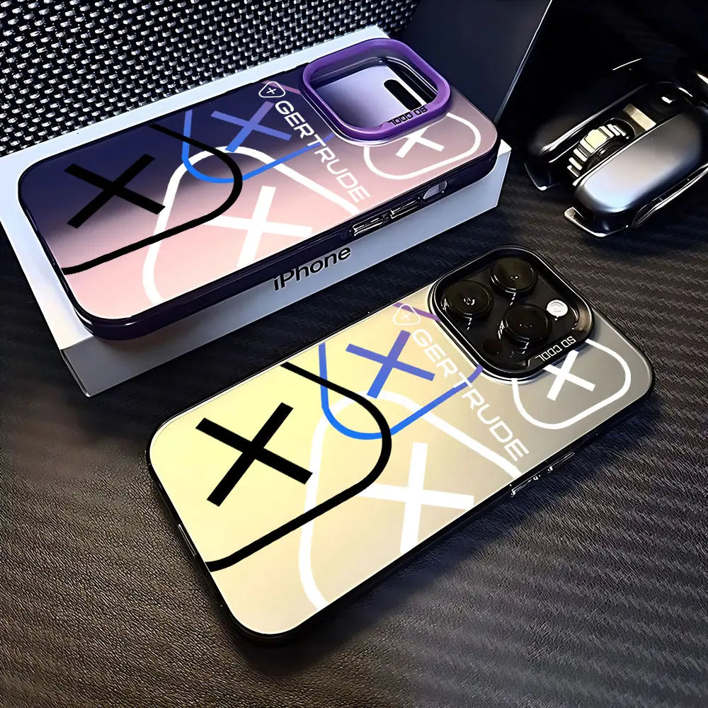 💖 Lovely Fashion Case – Matte Anti-Fall Cover for iPhone