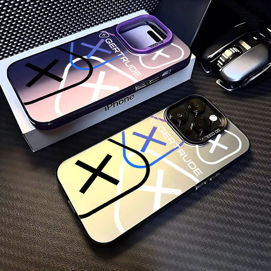 💖 Lovely Fashion Case – Matte Anti-Fall Cover for iPhone