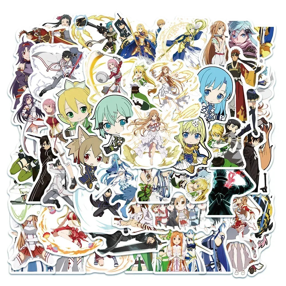 🎉✨ Mega Anime & Gaming Sticker Bundle – 50pcs ✨🎉