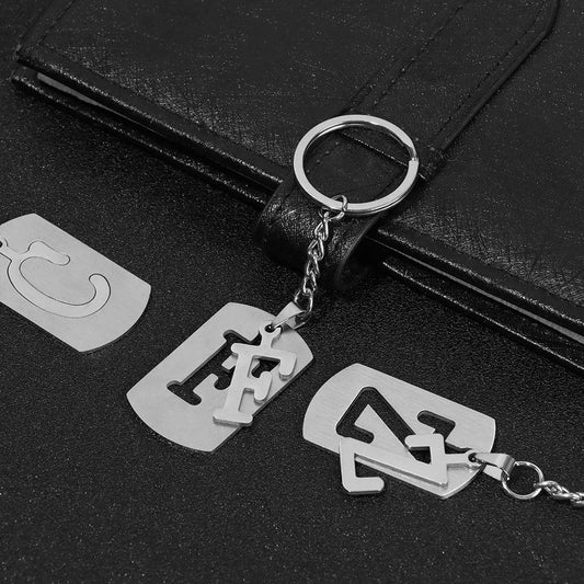 🔠✨ A–Z Letter Keychain – Personalized Steel Charm! 🔑💖