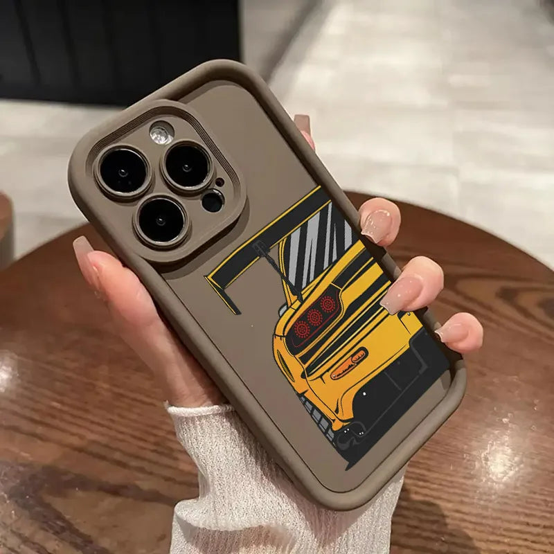 🔥 JDM Car Rear View Soft iPhone Case