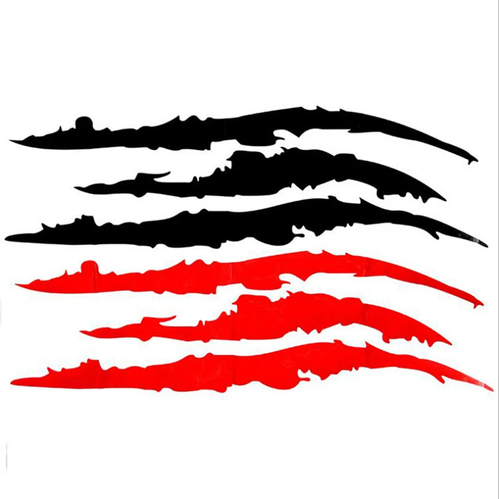 🦖 Reflective Monster Claw Mark Car Sticker – Fierce and Eye-Catching!