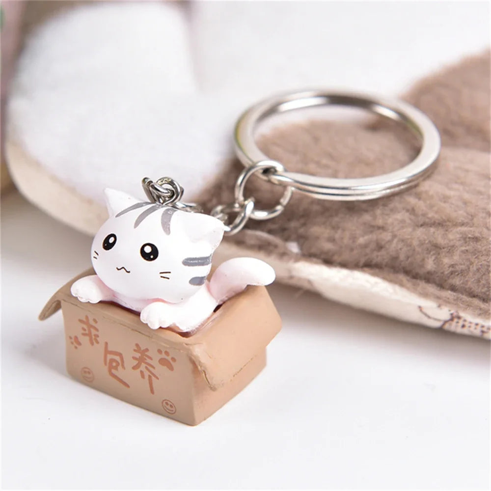 🐾 Cartoon Cat Keychain – Fun & Lovely Gift for Everyone! 😺