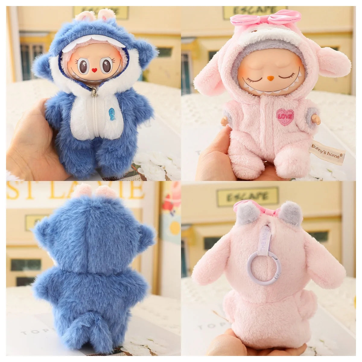 🍼✨ CuddleBaby Plush Doll Keychains 🧸💖