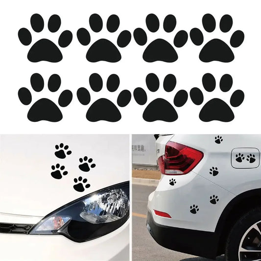 🐾 Cute Paw Print Car Stickers – Pet Lover’s Vinyl Decal Set 🚗