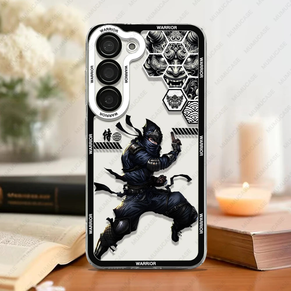 Samurai Spirit – Soft TPU Phone Case with Japanese Art for Samsung