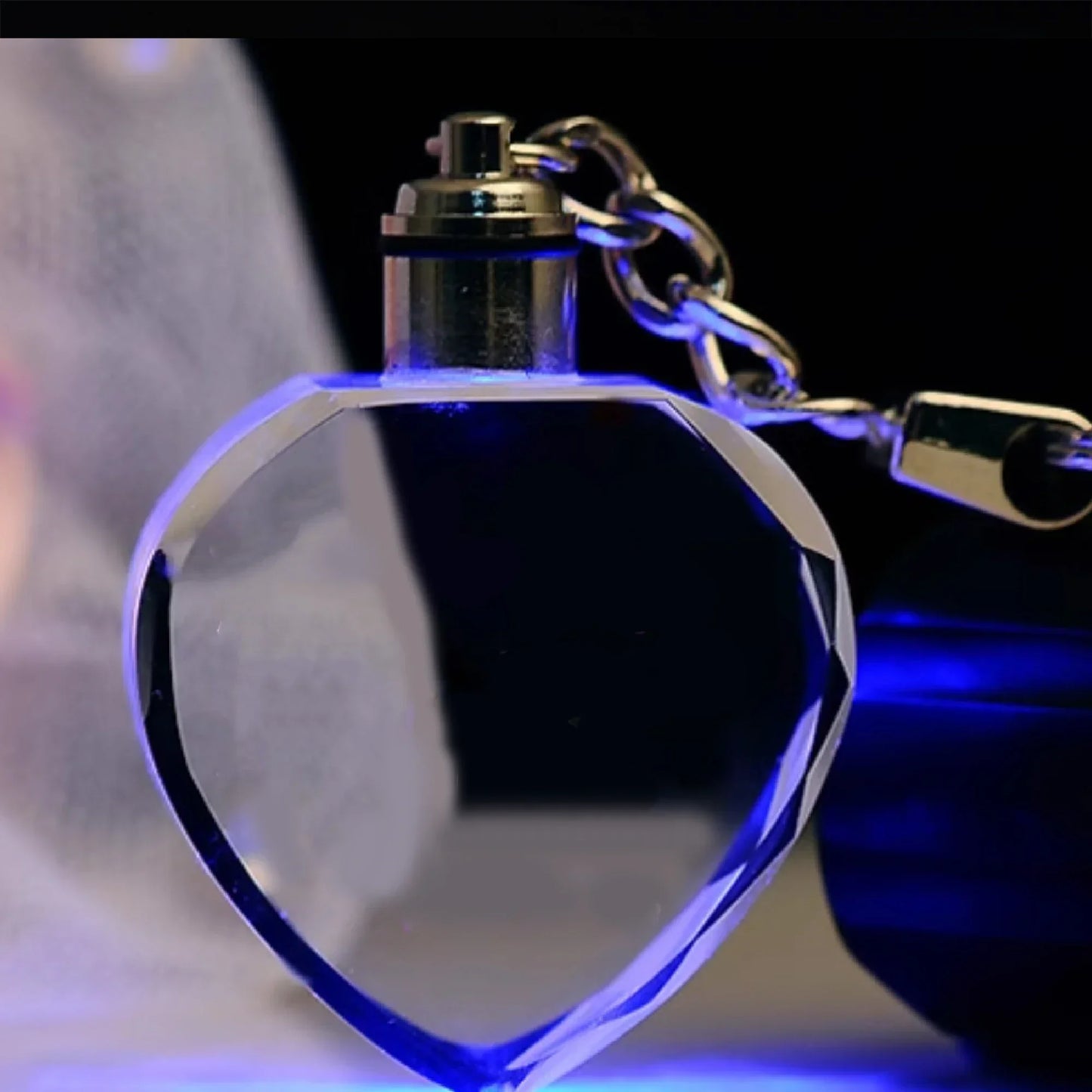 💎 Custom Crystal LED Keychain – Free Engraving, Unique Gift Idea!