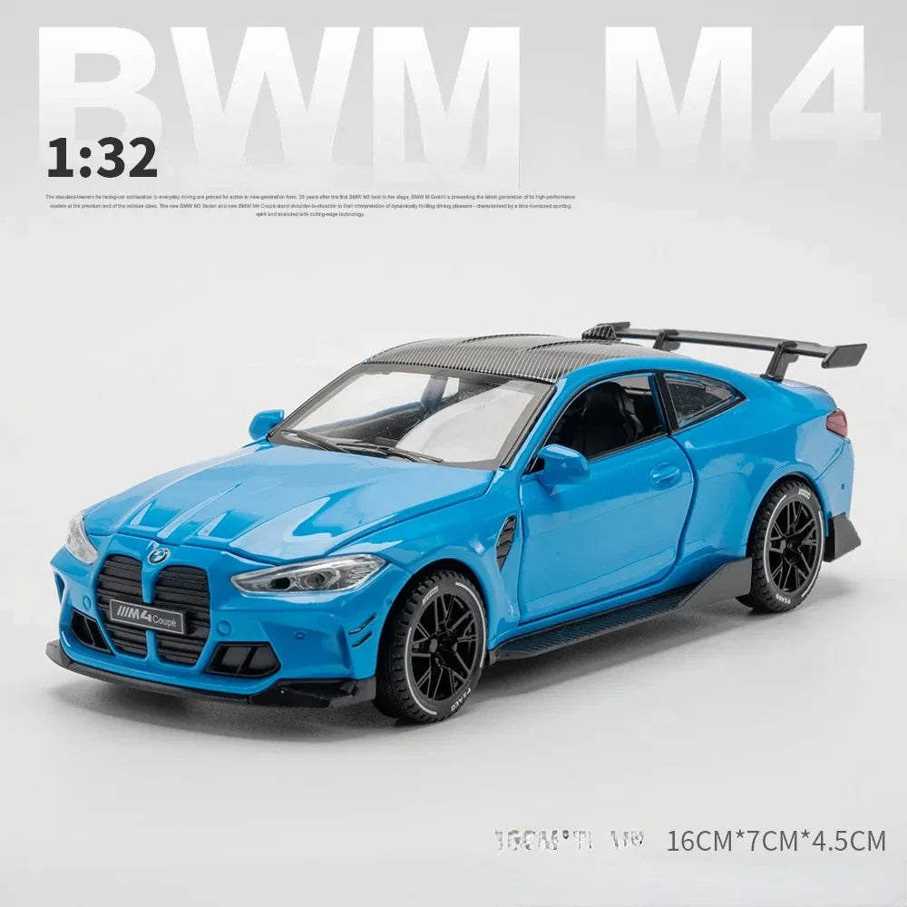 🏁 1:32 BMW M4 Supercar Model – Alloy Diecast with Lights & Sound 🚗✨
