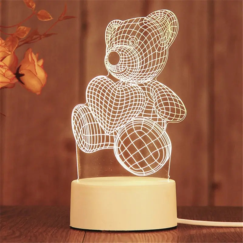 💡 Romantic LED Acrylic Night Light – The Perfect Gift for Any Occasion 🌙