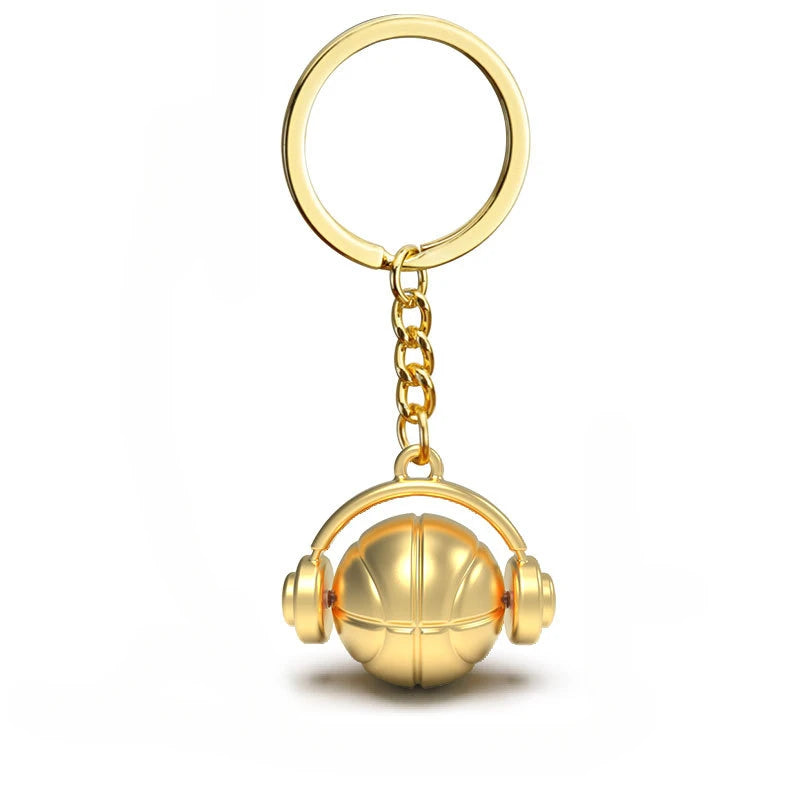 🏀 Basketball Keychain with Headphones – For True Game Lovers! 🎧