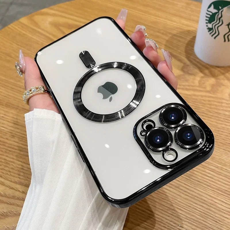 🛡️ Luxury Chrome Edge MagSafe Case – Premium Protection & Shine for iPhone