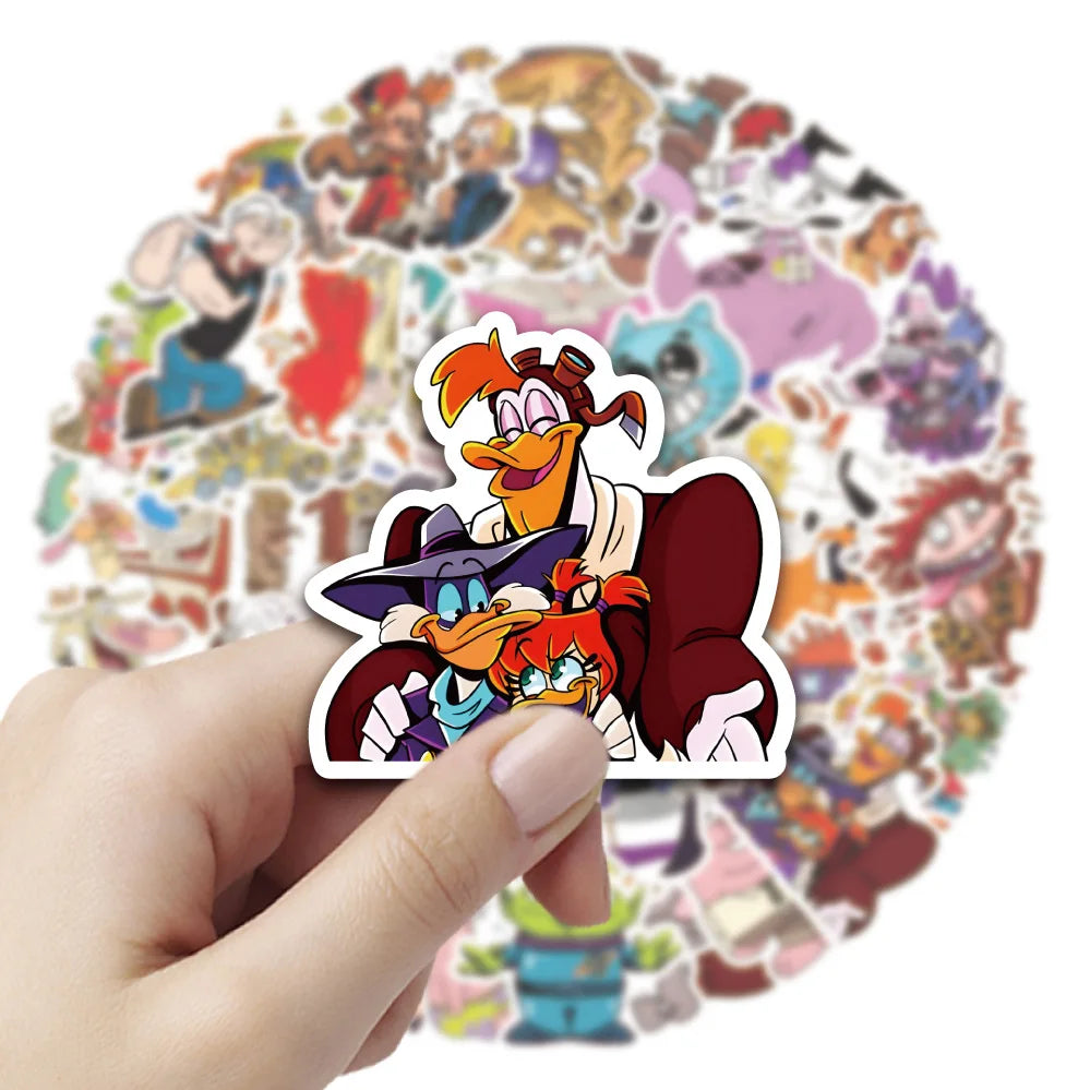 🎉🦊 Cartoon Animal Sticker Mega Pack/50pcs 🐷🐻