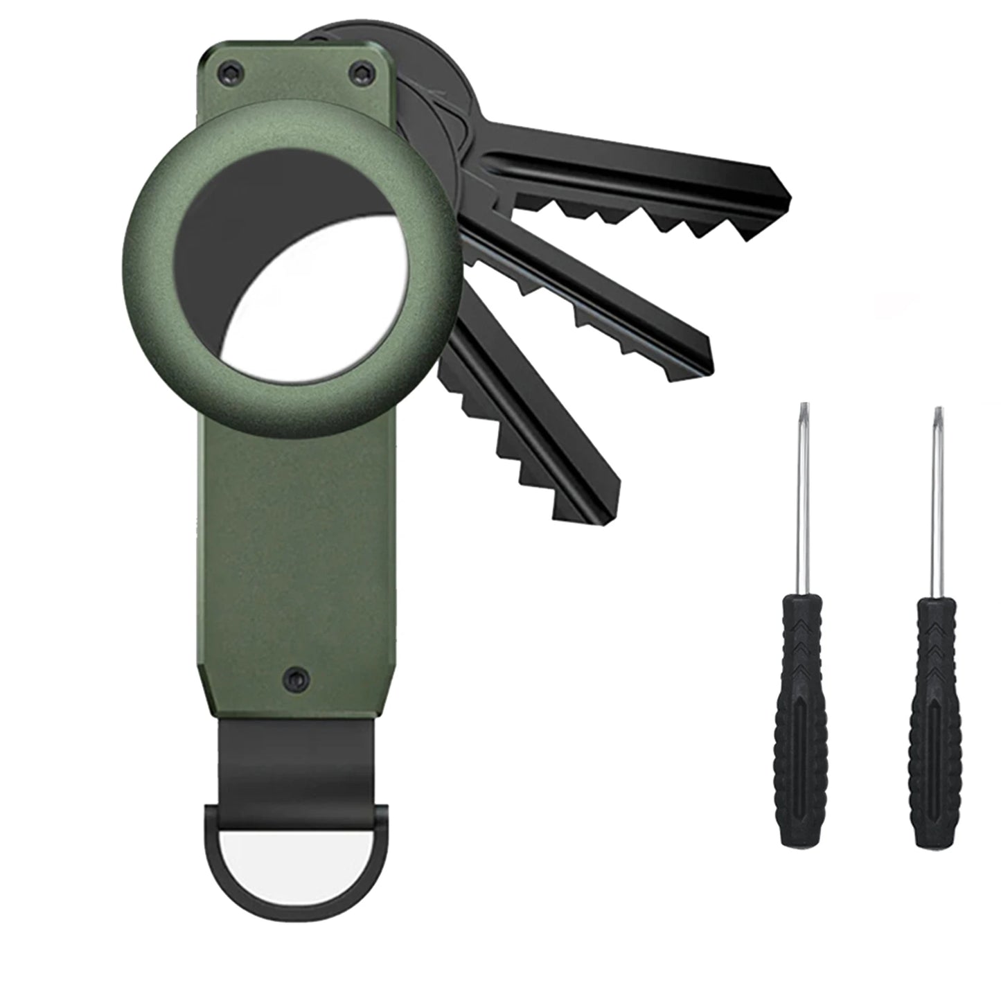 Compact Carbon Fiber Key Holder & Smart Organizer