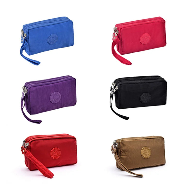 🎨 ColorPop™ Multi-Zip Wallet with Wrist Strap – Versatile & Vibrant!