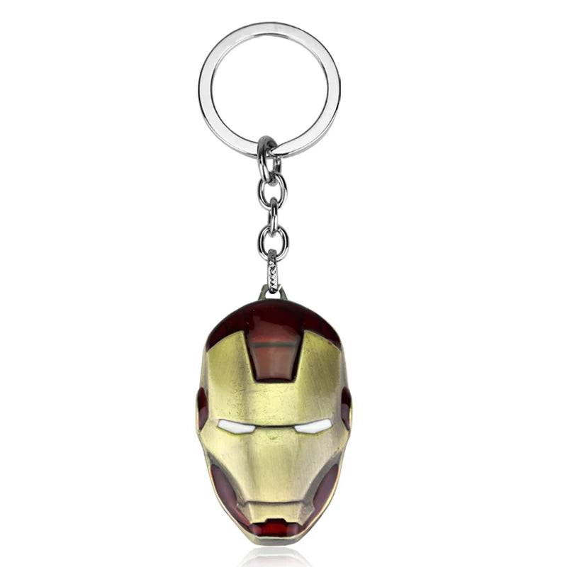 🦾 Iron Man Mask Keychain – Hero Power On Your Keys! 🔑✨