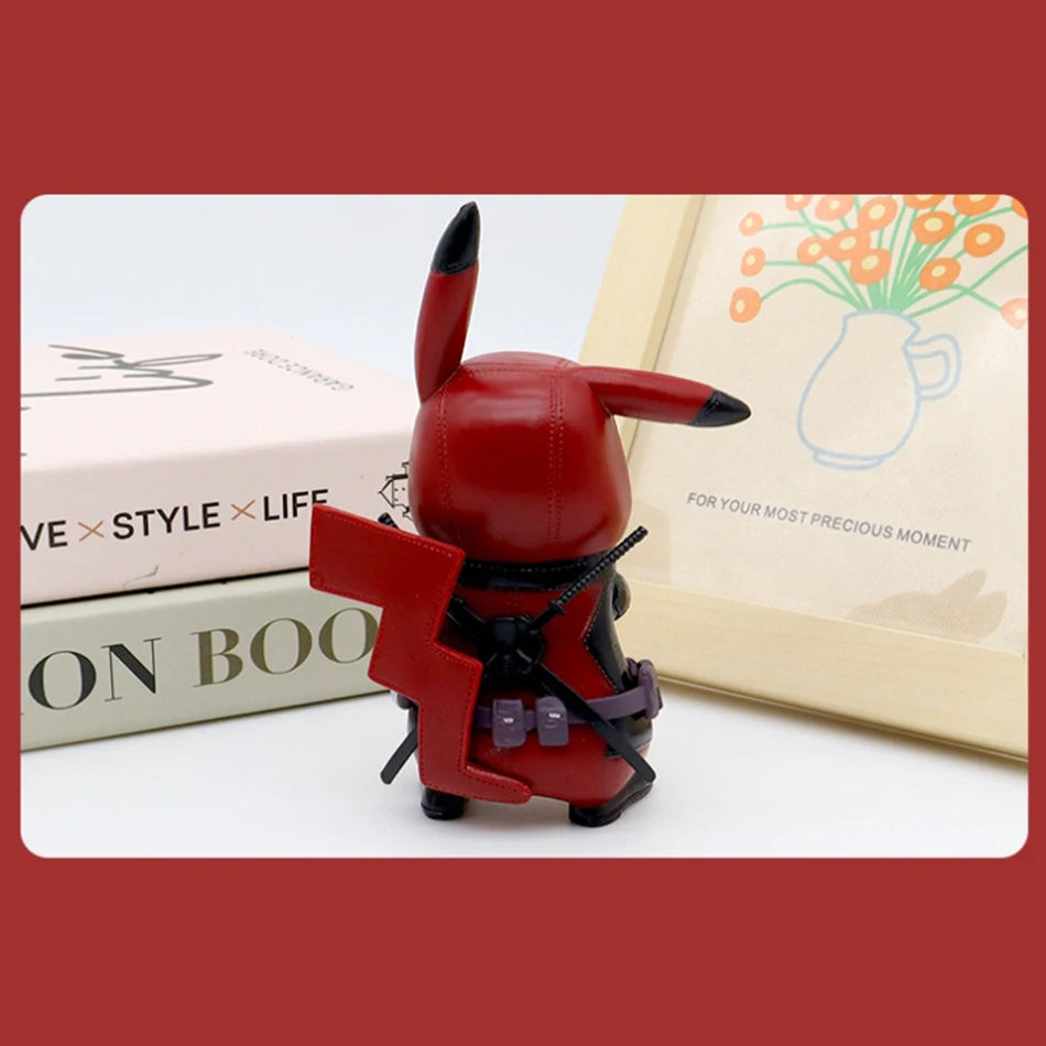 ⚡ 12cm Pikachu Cosplaying Deadpool – Fun Desktop Figure