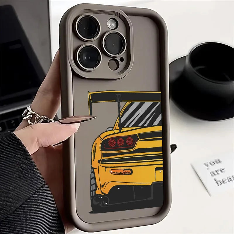 🔥 JDM Car Rear View Soft iPhone Case