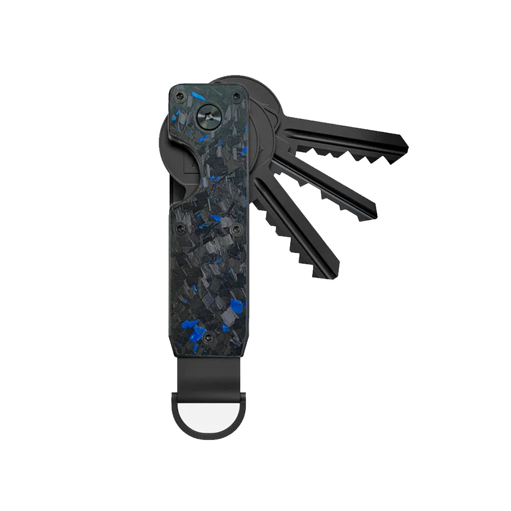 Compact Carbon Fiber Key Holder & Smart Organizer